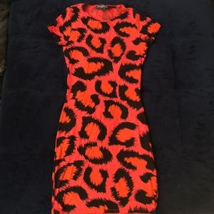 Topshop animal print dress, size 6